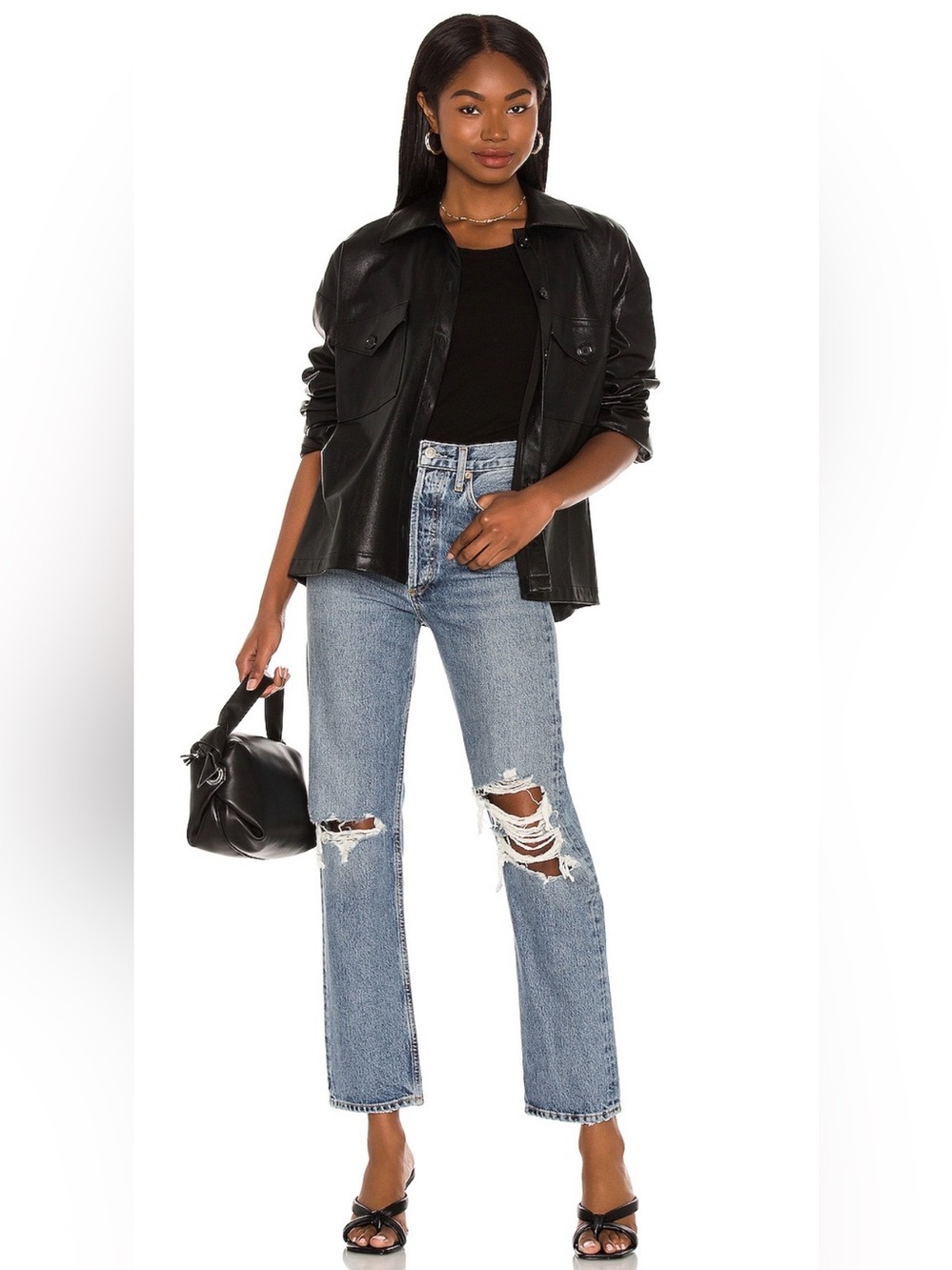 Agolde 90’s Waist Jeans in backdrop